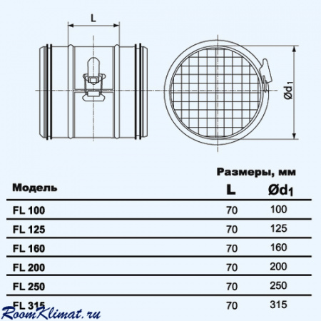 FL 160 Airone Фильтр круглый ультракомпактный FL 160 Airone Фильтр круглый ультракомпактный