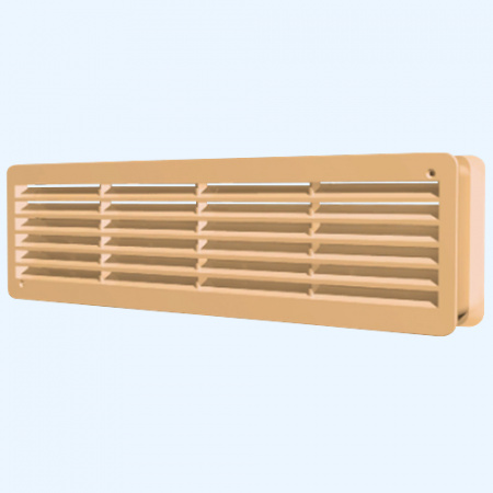 4513ДП Beige (бежевый) 450х131 ERA Вентиляционная пластиковая переточная дверная решетка