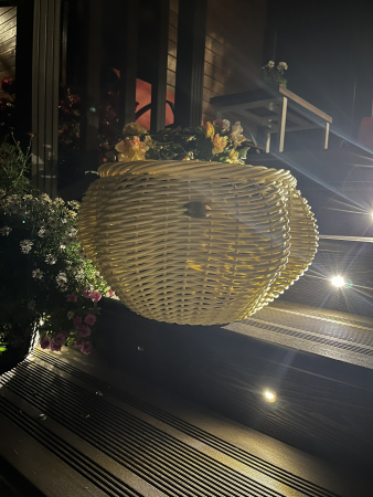 Кашпо морская звезда из искусственного ротанга 16 литров