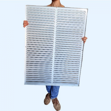 РМ 650х900 белая Решётка вентиляционная металлическая