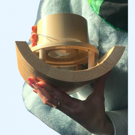 MM-S 100 MMotors Вентилятор накладной высокотемпературный для саун Бочка (дерево)