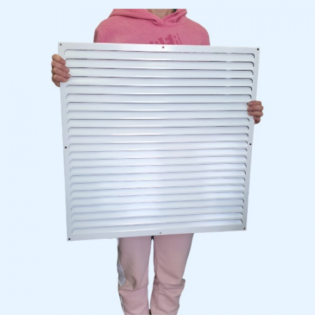 РМ 600х600 белая Решётка вентиляционная металлическая