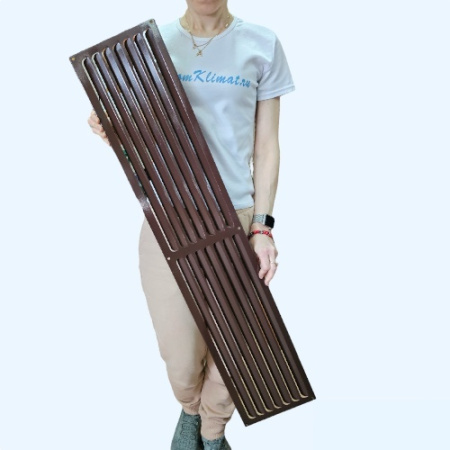 РМ 1000х200 коричневая Решётка вентиляционная металлическая