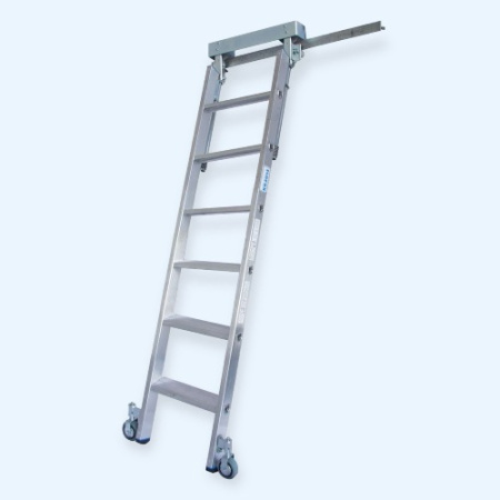 Лестница для стеллажей со ступенями для Т-образных шинных систем Stabilo Krause 6 ступеней (815613)