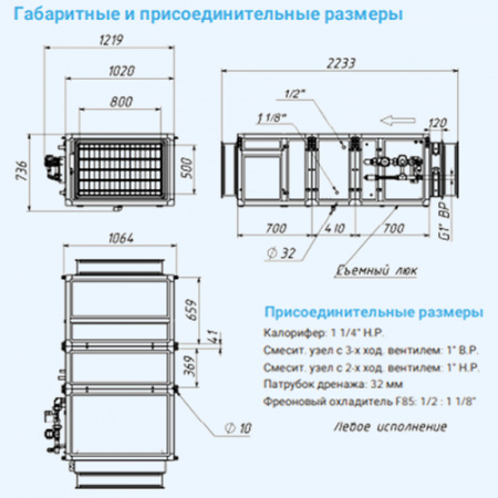 6000 Aqua F BC Breezart Приточная установка с фреоновым охладителем