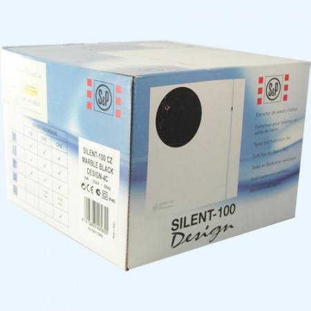 SILENT-100 CRZ MARBLE BLACK DESIGN-4C Soler&Palau Накладной бытовой вентилятор