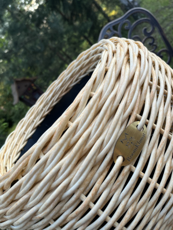 Кашпо-шар из искусственного ротанга  карри 12 литров