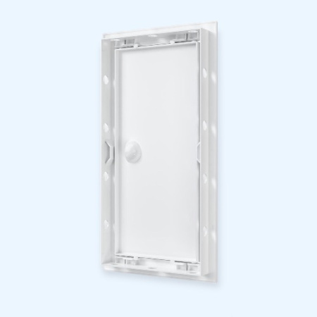 Л1530Р Люк ревизионный ЛР фланец 146х296 ручка 168х318 пластик EVECS