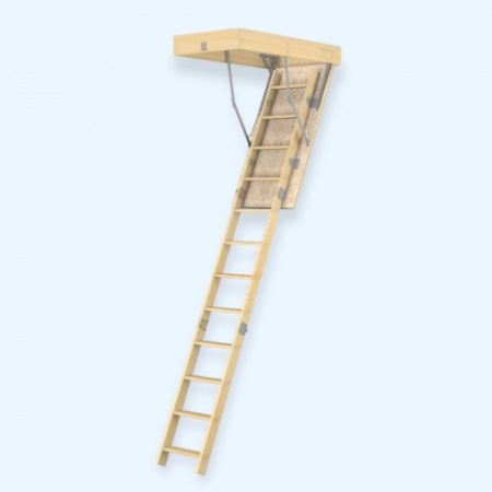 ЧЛ-15 600х1200 Лесенка Деревянная чердачная лестница встраиваемая в потолок