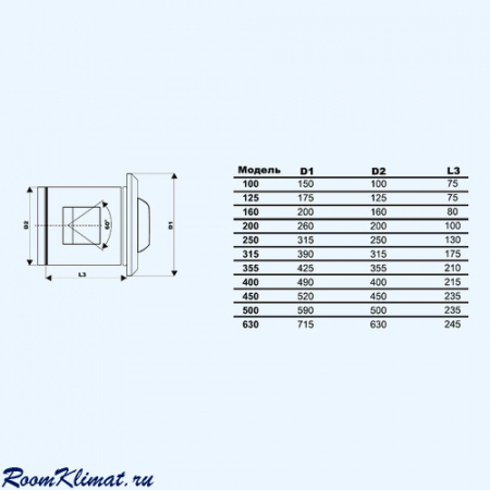 KV 315 Airone сопловый алюминиевый диффузор
