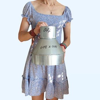 Редуктор (переход) оцинкованный 100/200 Ц