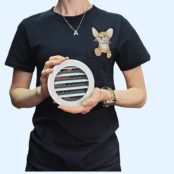 PGC 100 Shuft круглая наружная алюминиевая решетка