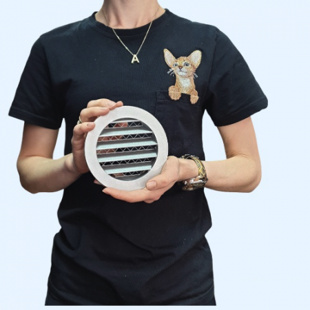 PGC 100 Shuft круглая наружная алюминиевая решетка