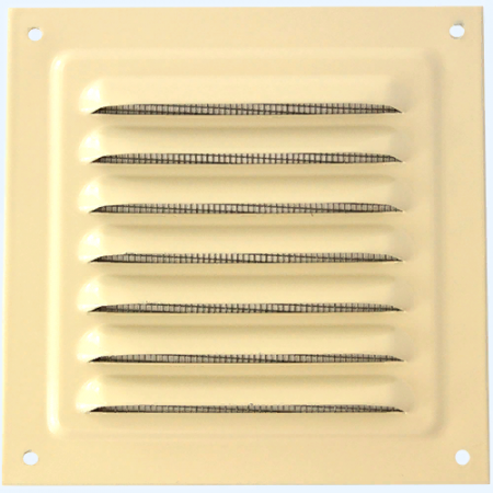 Решетка вентиляционная металлическая Вентс (Vents) МВМ 125c бежевая