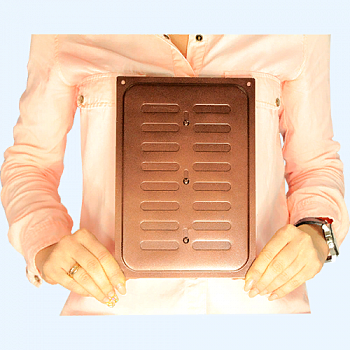 165х240 Решетка металлическая медь с жалюзи (задвижкой) 165х240 Решетка металлическая медь с жалюзи (задвижкой)