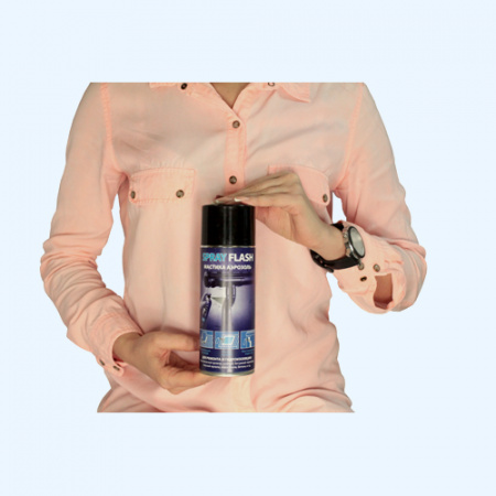 Мастика аэрозоль SPRAY FLASH для гидроизоляции черная