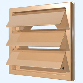 1515К10Ф Выход стенной КФ фланец D100 жалюзи 150x150 ASA Beige (бежевый) ERA STREETLINE 1515К10Ф Выход стенной КФ фланец D100 жалюзи 150x150 ASA Beige (бежевый) ERA STREETLINE