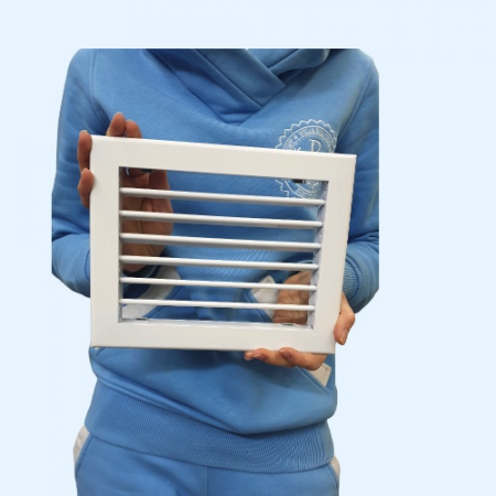 1WA 200*150 Shuft алюминиевая настенная однорядная решетка с регулируемыми жалюзи