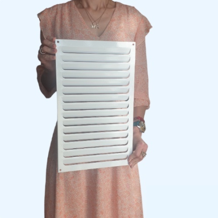 РМ 250х400 белая Решётка вентиляционная металлическая