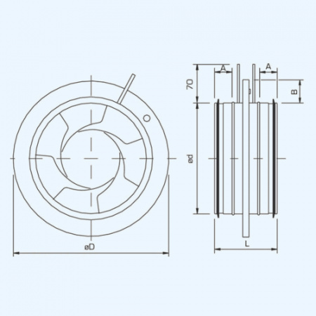 Airone IRIS 100 Клапан для измерения и регулировки потока воздуха в вентиляционных каналах