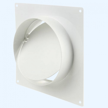 ВЕНТС d=125мм (2521) Соединитель круглых воздуховодов с обратным клапаном и настенной пластиной