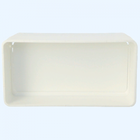 Соединитель-муфта для плоского пластикового воздуховода ВЕНТС 120х60 с клапаном (7171)