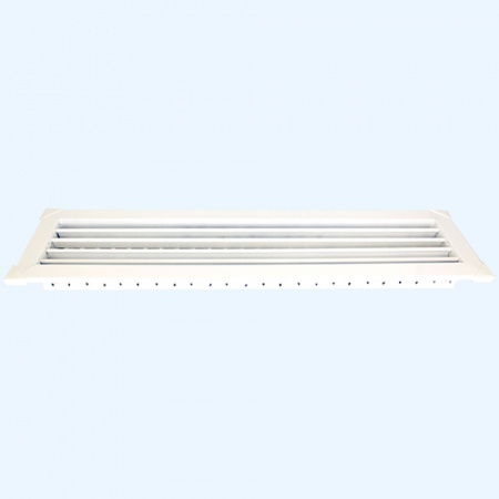 2WA 500*100 Shuft алюминиевая настенная двухрядная решетка с регулируемыми жалюзи