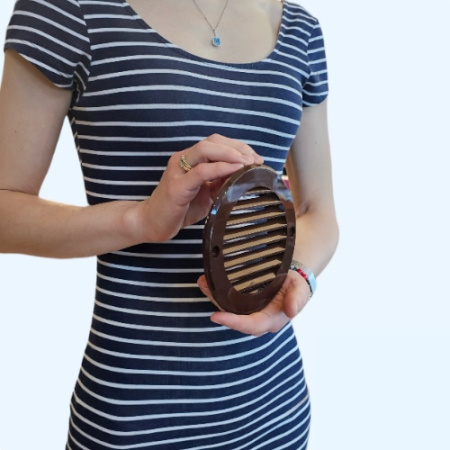 10РКН фланец D100 D136 ASA Brown (коричневый) ERA STREETLINE Решетка вентиляционная РКН