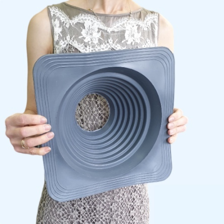 Манжета кровельная прямая №5 серая EPDM (102-178 мм)