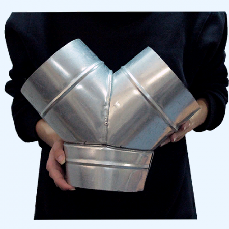 Тройник-штаны оцинкованный Y 150 Ц