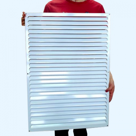 РМ 500х700 белая Решётка вентиляционная металлическая