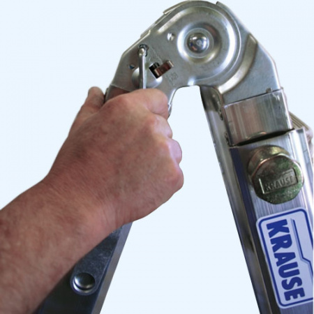 KRAUSE STABILO 4х4 (133977) Шарнирная телескопическая лестница стремянка