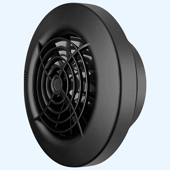 100 Matt black Ratio Seicoi Накладной вентилятор тонкий