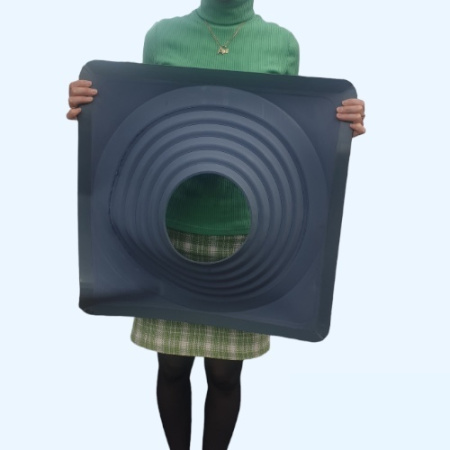 Манжета кровельная прямая из термостойкой EPDMп резины серая № 9 (254-502 мм)