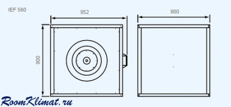 IEF 560D Shuft вытяжной кухонный вентилятор