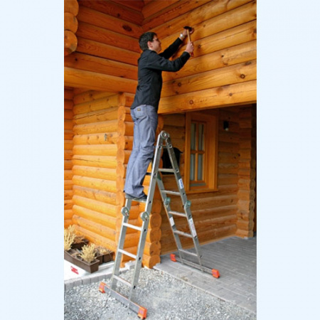 Шарнирная универсальная лестница стремянка трансформер Krause MultiMatic 4х3 (120632) Шарнирная универсальная лестница стремянка трансформер Krause MultiMatic 4х3 (120632)