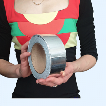 50мм 25мкм 40м Shuft Лента-скотч алюминиевая