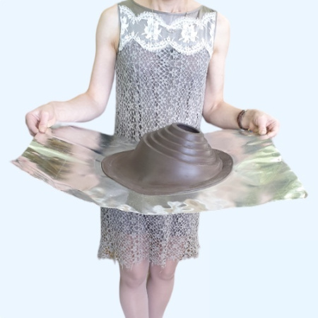 Манжета кровельная угловая из термостойкой резины коричневая № 1 (75-200 мм) EPDMп