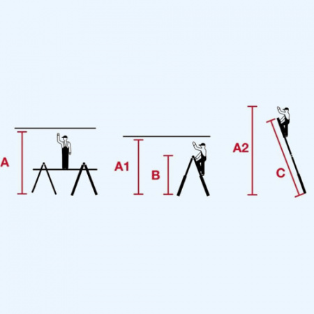 KRAUSE STABILO 4х4 (133977) Шарнирная телескопическая лестница стремянка