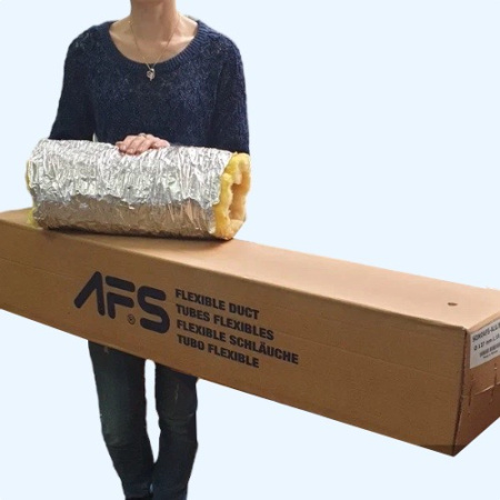 SONOAFS-ALU.70 with barrier (127/10м) Звуко-теплоизолированные воздуховод