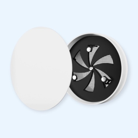 10SH ERA Решетка вентиляционная SH фланец D100 сетка разъемная на магнитах D120