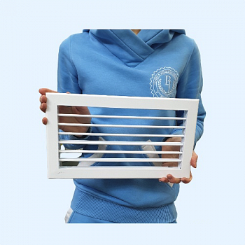 1WA 300*150 Shuft алюминиевая настенная однорядная решетка с регулируемыми жалюзи