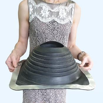 Манжета кровельная прямая черная №7 EPDM (152-280 мм)