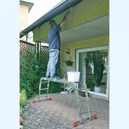 Шарнирная универсальная лестница стремянка трансформер Krause MultiMatic 4х3 (120632) Шарнирная универсальная лестница стремянка трансформер Krause MultiMatic 4х3 (120632)