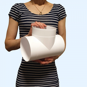 12,5ТП ERA Тройник ТП D125 пластик