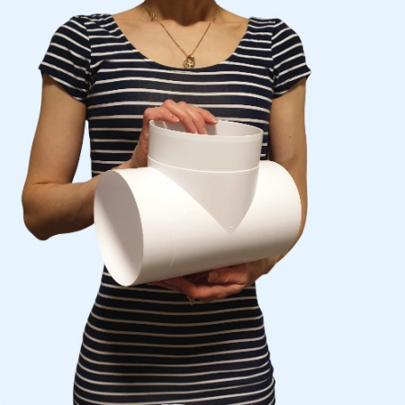 12,5ТП ERA Тройник ТП D125 пластик