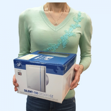 SILENT-100 CZ SILVER DESIGN Soler&Palau Накладной бытовой вентилятор