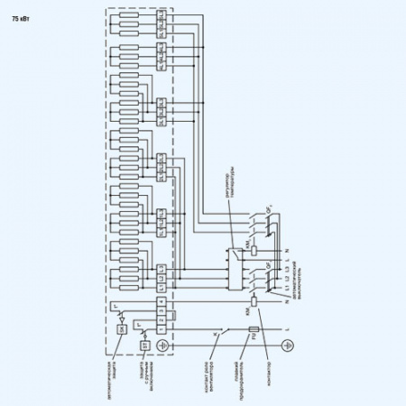 ZES 1000*500-75 ZILON Электрический нагреватель для прямоугольного канала