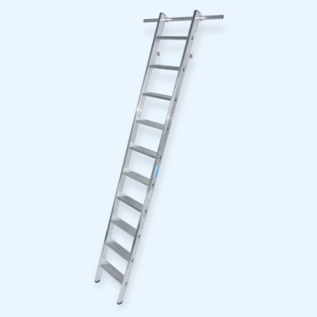 Лестница стеллажная навесная с двумя парами крюков Stabilo Krause 10 ступеней (125194)