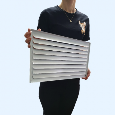 РМ 500х250 белая Решётка вентиляционная металлическая